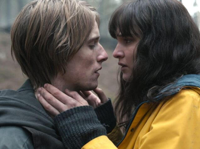 Lisa Vicari with her co-star of Dark, Louis Hofmann.